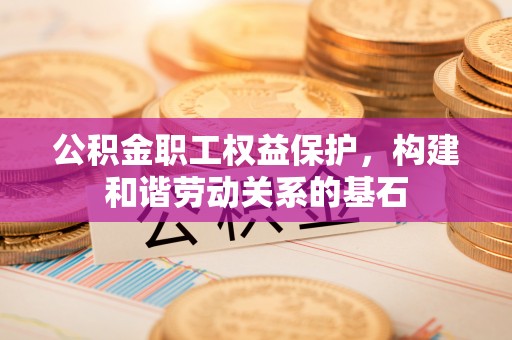 茅箭公积金职工权益保护，构建和谐劳动关系的基石