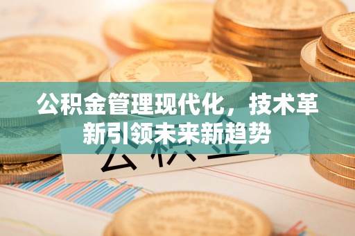 茅箭公积金管理现代化，技术革新引领未来新趋势