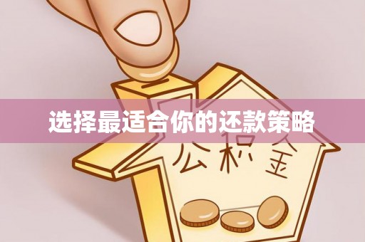 茅箭选择最适合你的还款策略